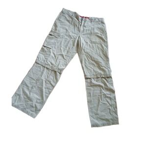 Alberto Pants Mens W38 Inseam 36 Faded Detachable Bermuda Cotton Outdoor Cargo